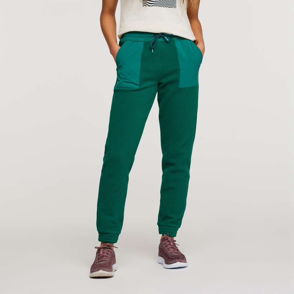 Abrazo Fleece Jogger - Women's, Greenery, Model London