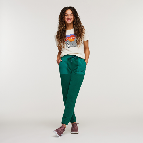 Abrazo Fleece Jogger - Women's, Greenery, Model London