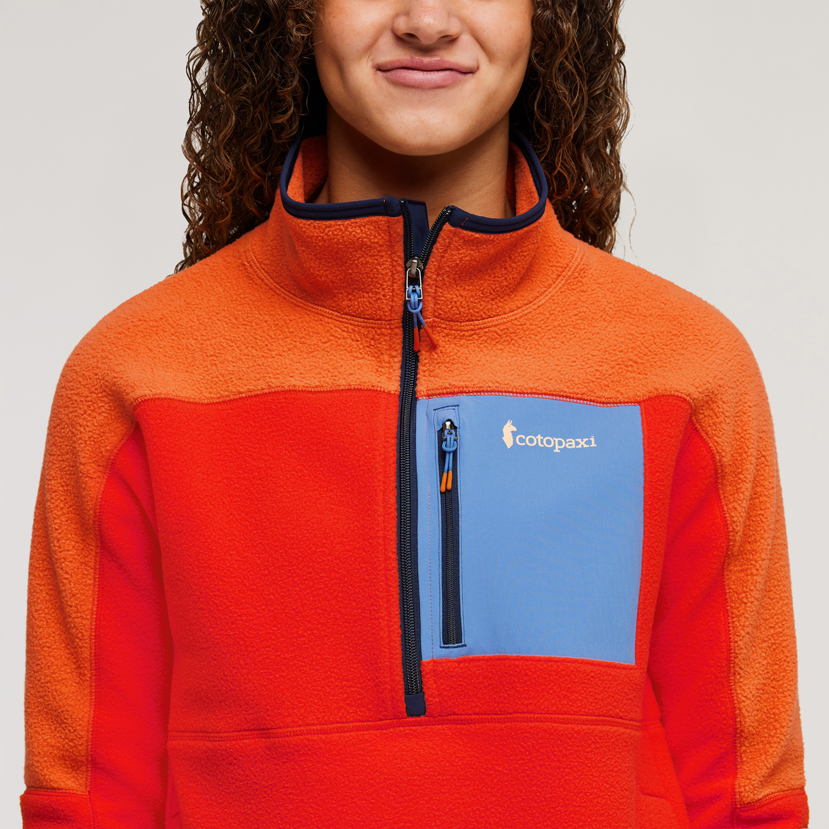 Abrazo Fleece Half-Zip Jacket - Women's, Nectar/Canyon, Model London