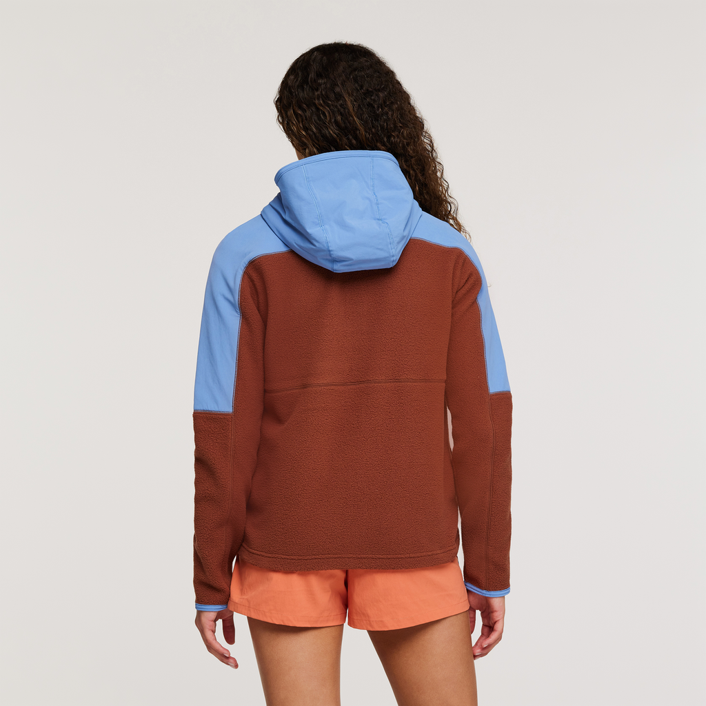 Abrazo Hooded Full-Zip Fleece Jacket - Women's, Lupine/Acorn, Model London