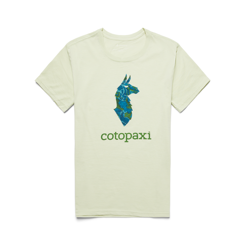Altitude Llama Organic T-Shirt - Women's, Lichen, Model London