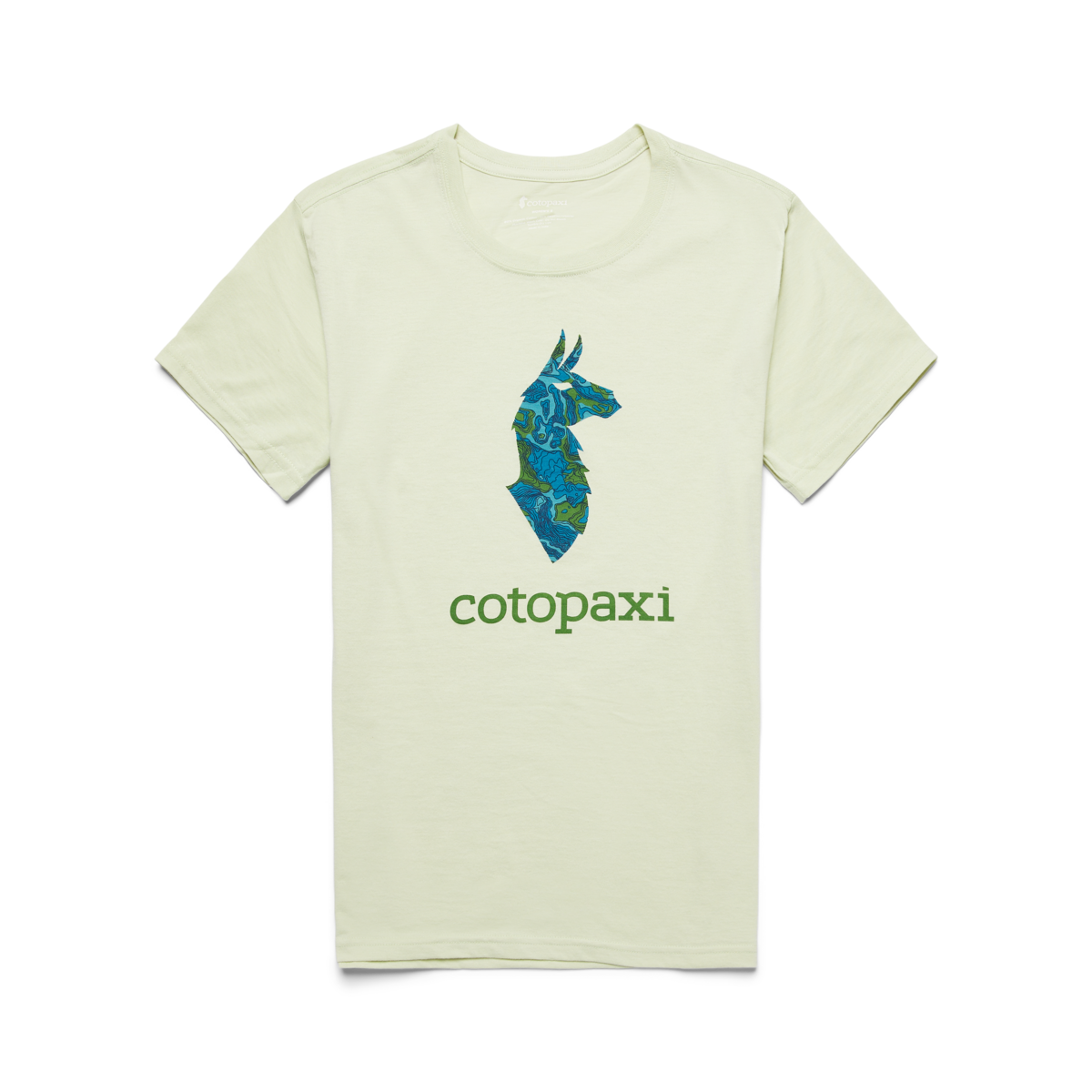 Altitude Llama Organic T-Shirt - Women's, Lichen, Model London