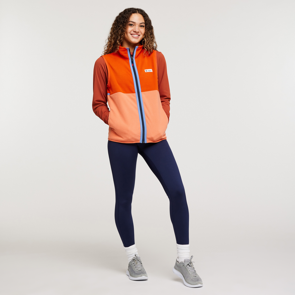 Amado Fleece Vest - Women's, Canyon/Nectar, Model London