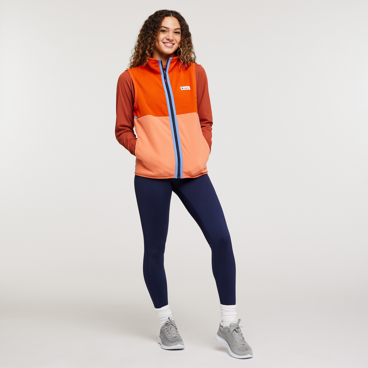 Amado Fleece Vest - Women's, Canyon/Nectar, Model London