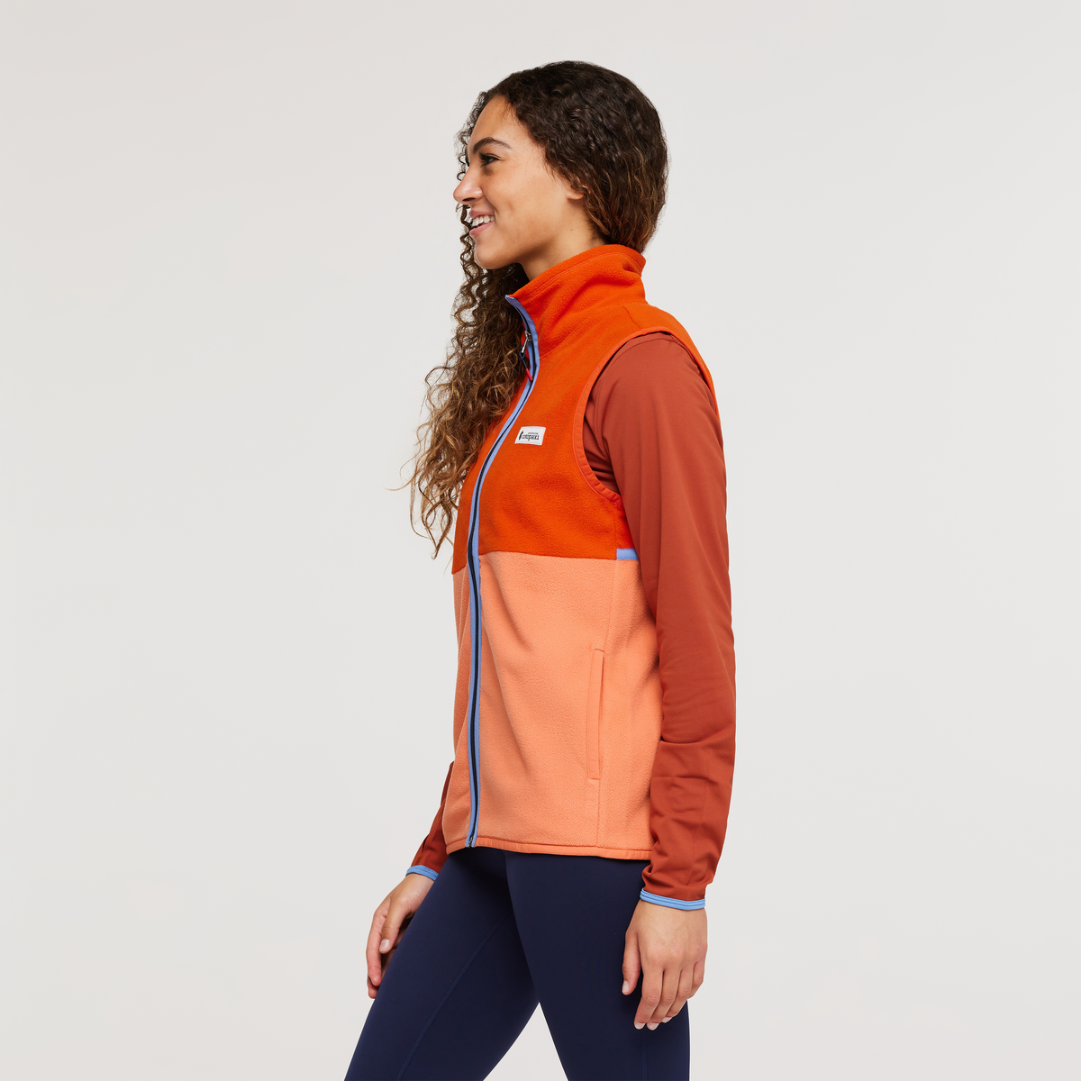 Amado Fleece Vest - Women's, Canyon/Nectar, Model London