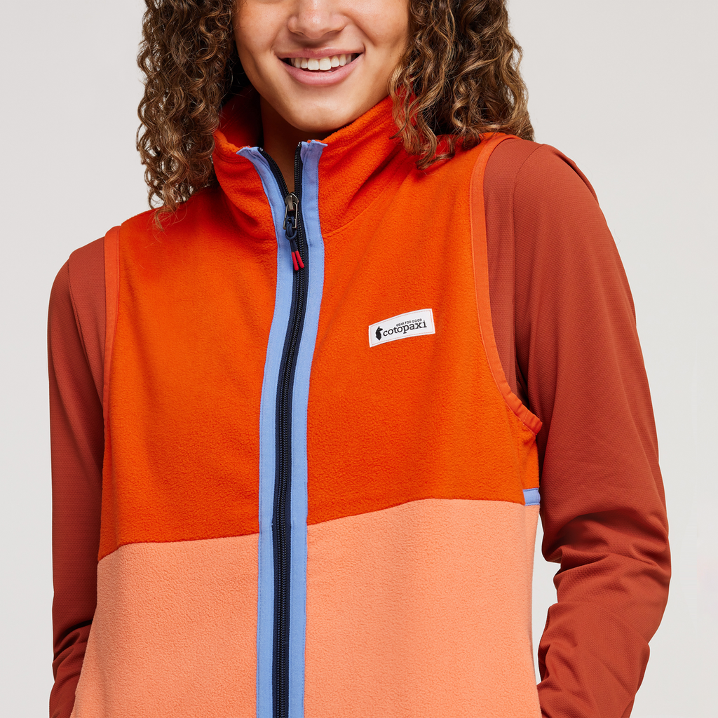 Amado Fleece Vest - Women's, Canyon/Nectar, Model London