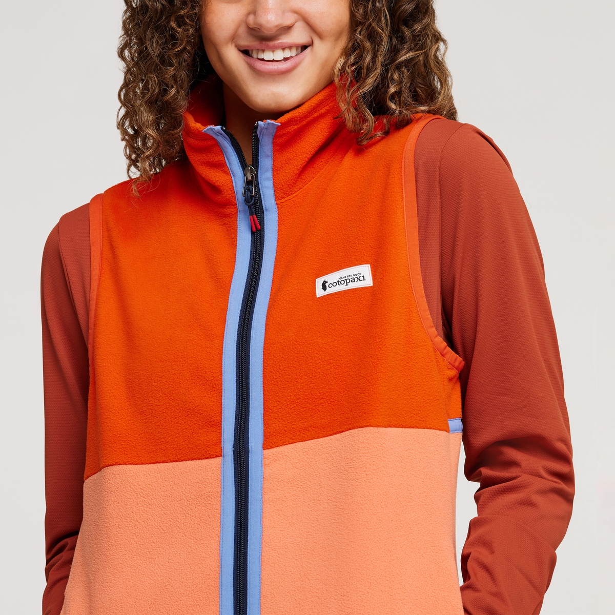 Amado Fleece Vest - Women's, Canyon/Nectar, Model London