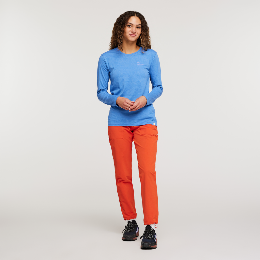 Cactus Life Long-Sleeve Organic T-Shirt - Women's, Lupine, Model London