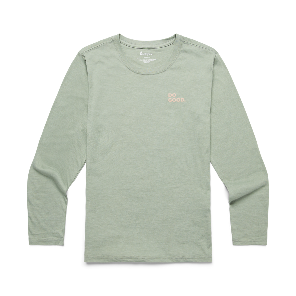 Cactus Life Long-Sleeve Organic T-Shirt - Women's, Silver Leaf, Model London