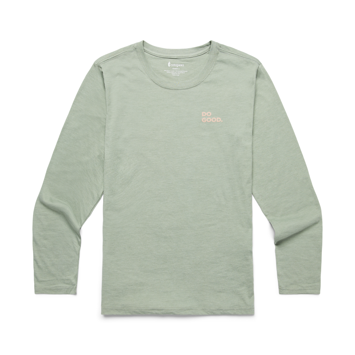 Cactus Life Long-Sleeve Organic T-Shirt - Women's, Silver Leaf, Model London