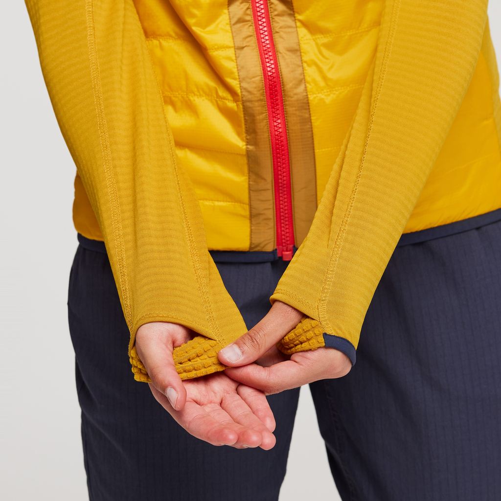 Capa Hybrid Insulated Hooded Jacket - Women's, Amber/Sunset, Model London