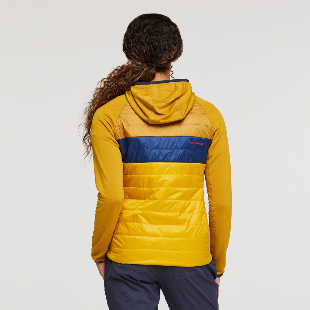 Capa Hybrid Insulated Hooded Jacket - Women's, Amber/Sunset, Model London
