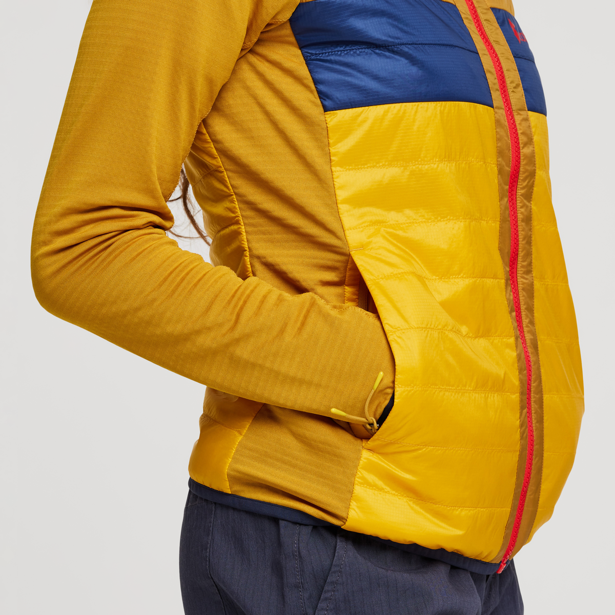 Capa Hybrid Insulated Hooded Jacket - Women's, Amber/Sunset, Model London