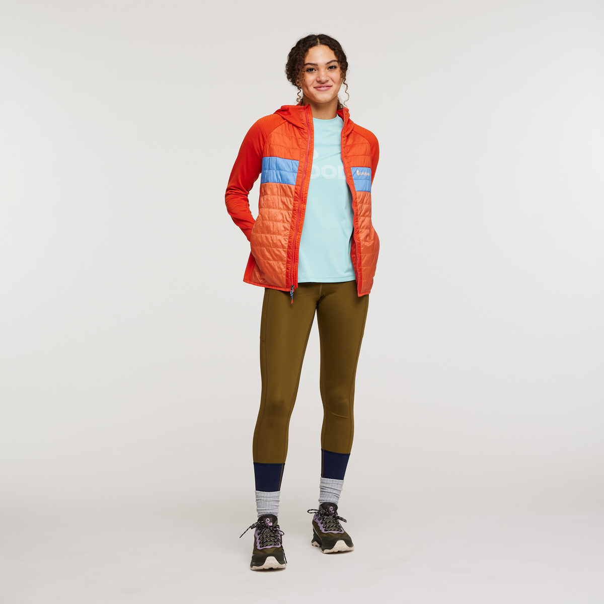 Capa Hybrid Insulated Hooded Jacket - Women's, Canyon/Nectar, Model London