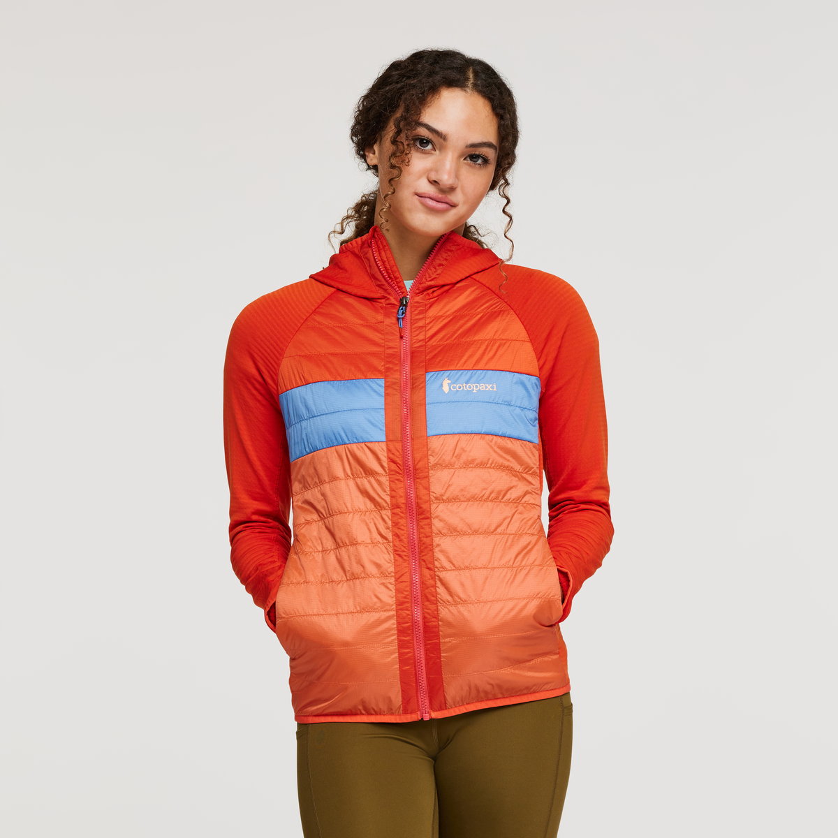 Capa Hybrid Insulated Hooded Jacket - Women's, Canyon/Nectar, Model London