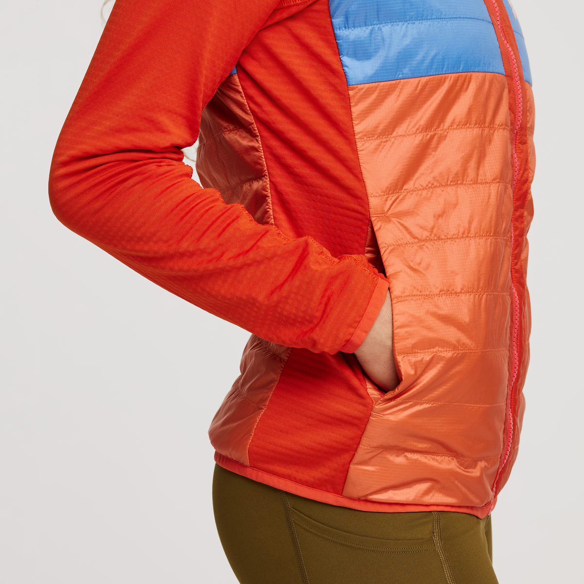 Capa Hybrid Insulated Hooded Jacket - Women's, Canyon/Nectar, Model London