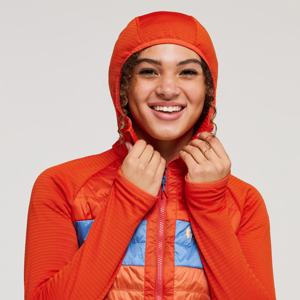 Capa Hybrid Insulated Hooded Jacket - Women's, Canyon/Nectar, Model London