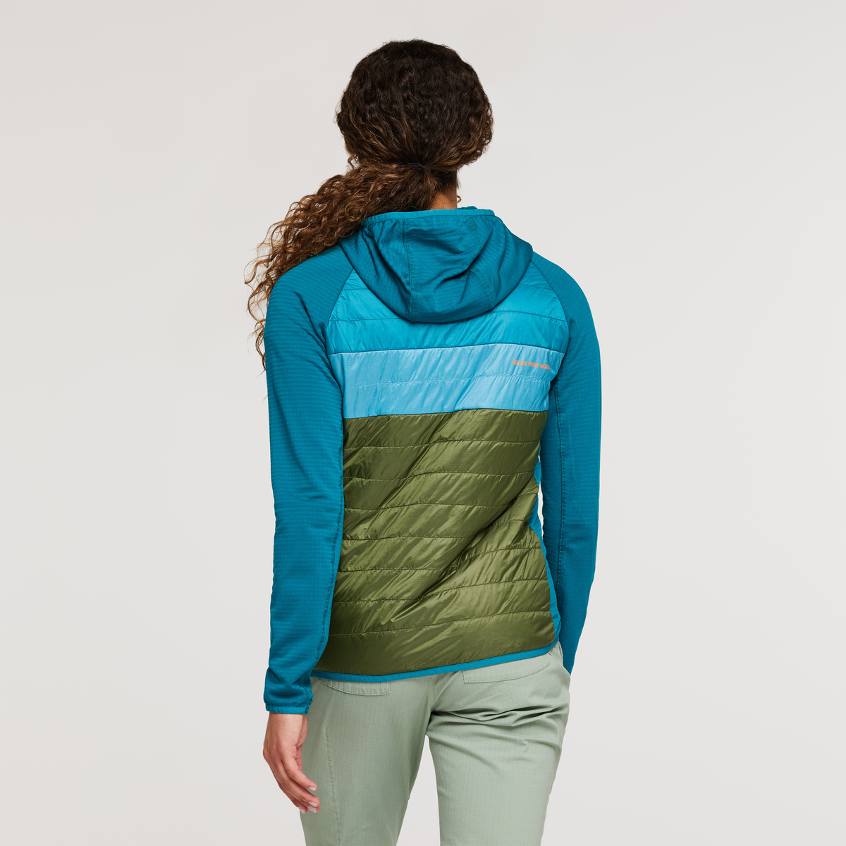 Capa Hybrid Insulated Hooded Jacket - Women's, Gulf/Pine, Model London