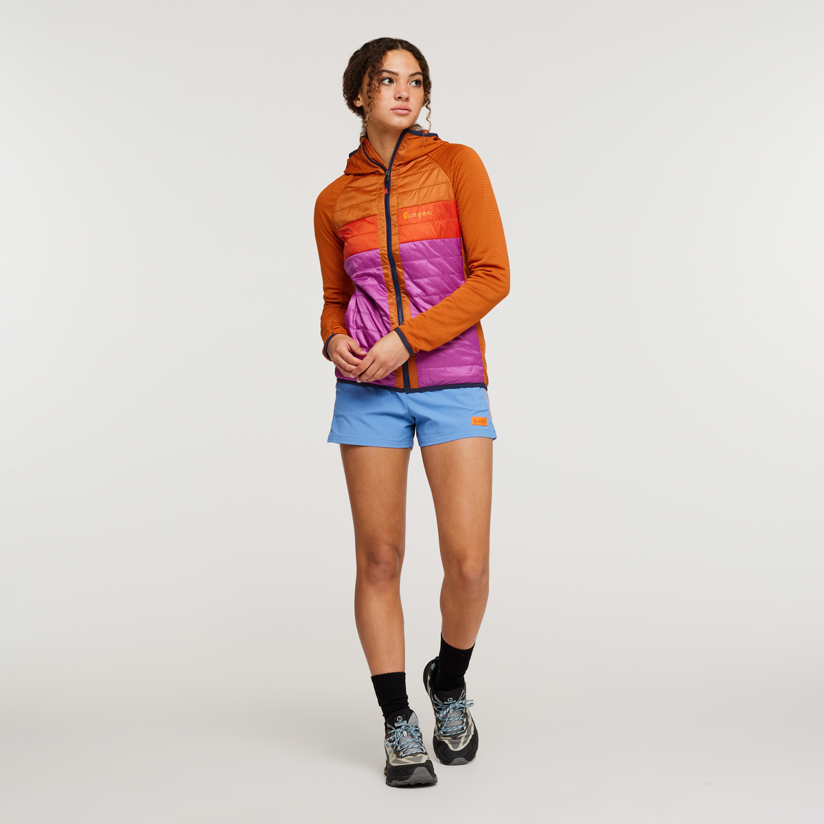 Capa Hybrid Insulated Hooded Jacket - Women's, Mezcal/Foxglove, Model London