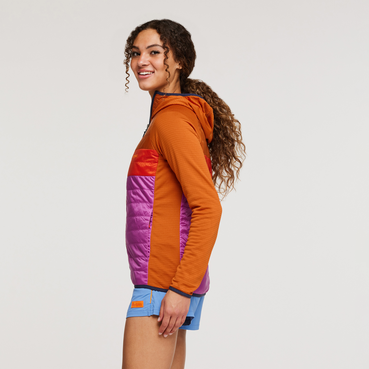 Capa Hybrid Insulated Hooded Jacket - Women's, Mezcal/Foxglove, Model London