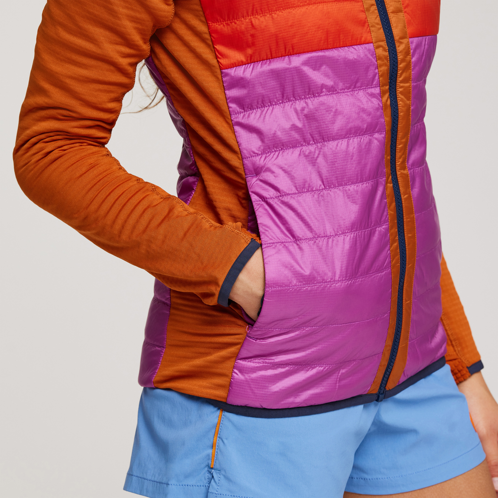 Capa Hybrid Insulated Hooded Jacket - Women's, Mezcal/Foxglove, Model London