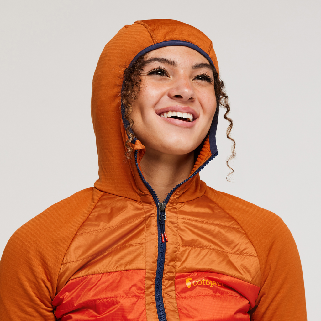 Capa Hybrid Insulated Hooded Jacket - Women's, Mezcal/Foxglove, Model London