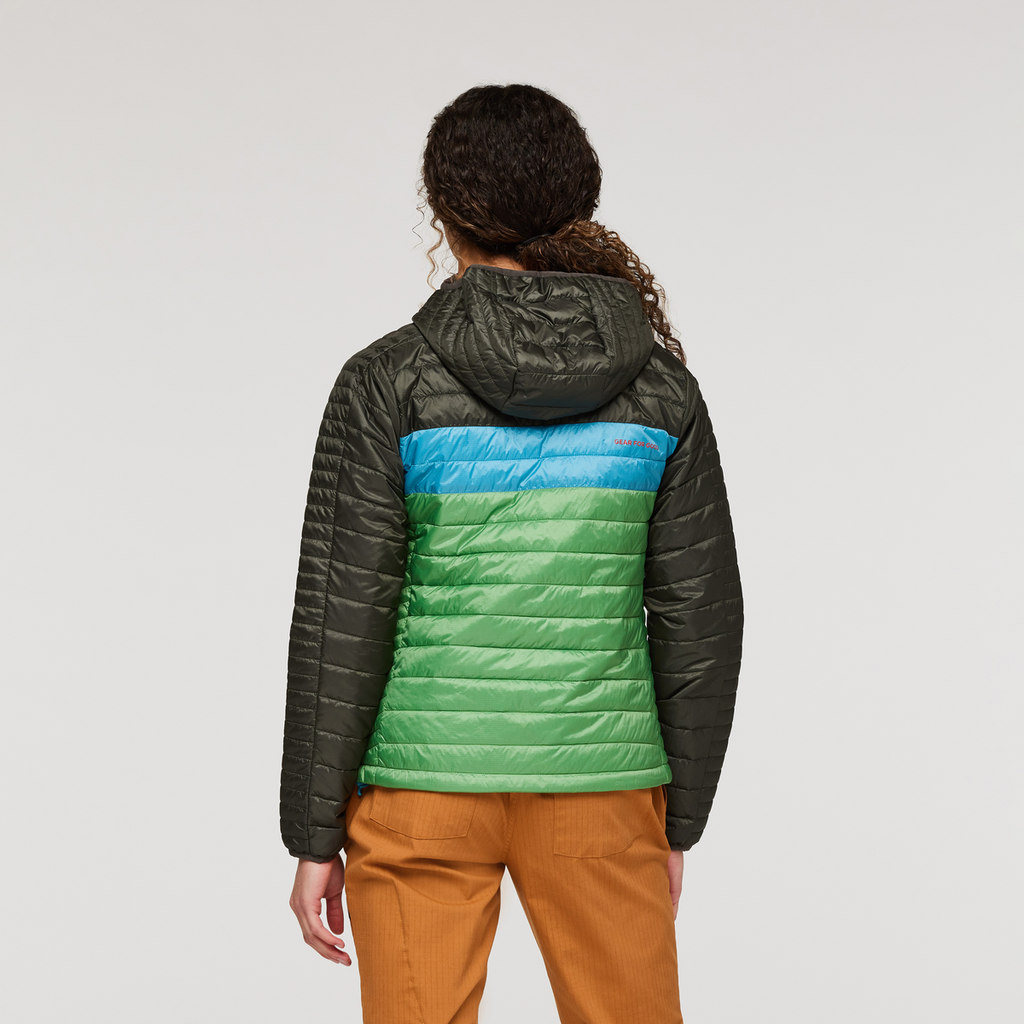 Capa Insulated Hooded Jacket - Women's, Iron/Kelp, Model London
