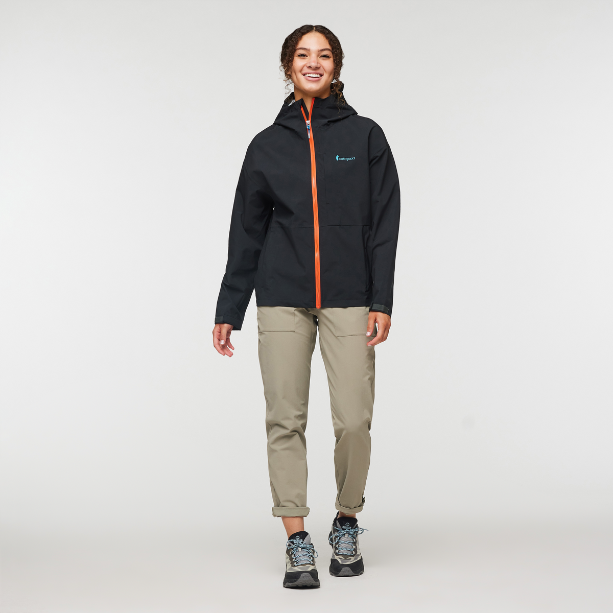 Cielo Rain Jacket - Women's, All Black, Model London