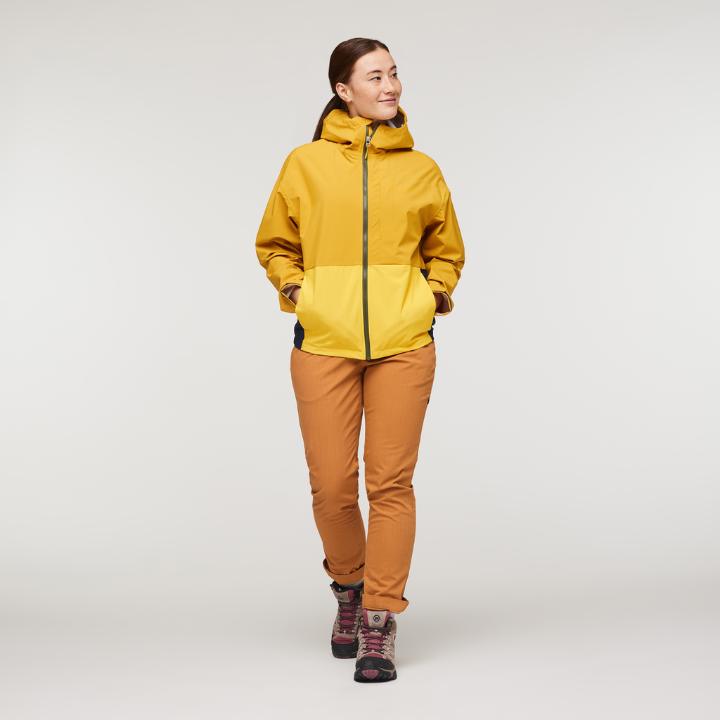 Cielo Rain Jacket - Women's, Amber, Model Aya