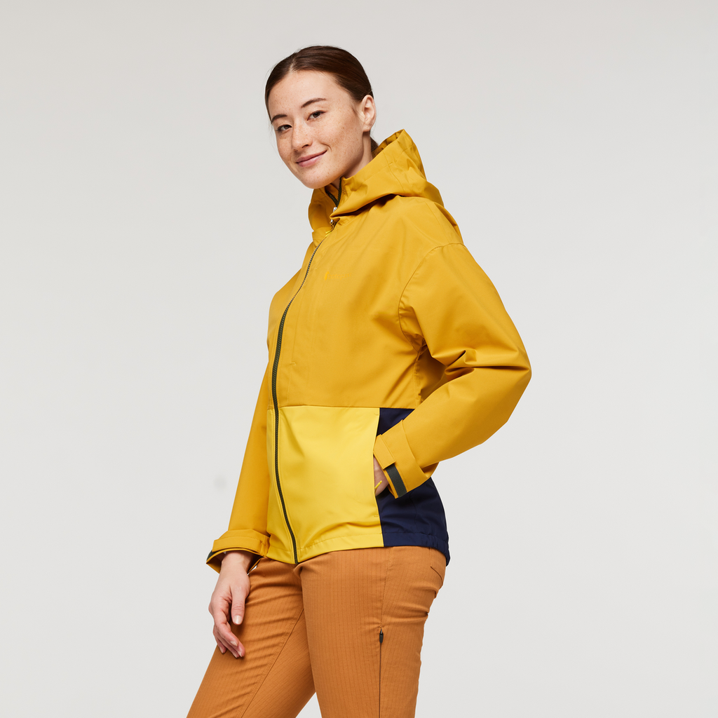 Cielo Rain Jacket - Women's, Amber, Model Aya