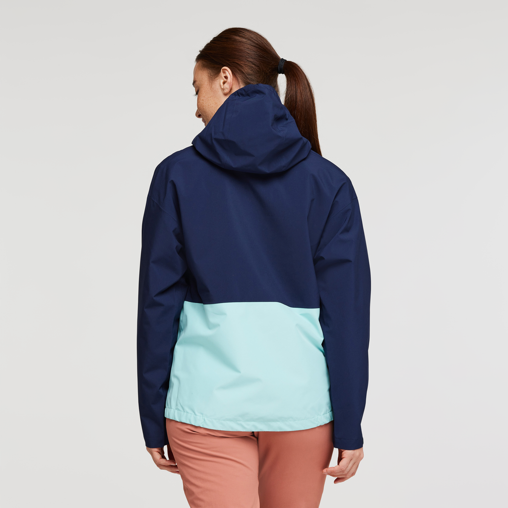 Cielo Rain Jacket - Women's, Maritime/Sea Glass, Model Aya