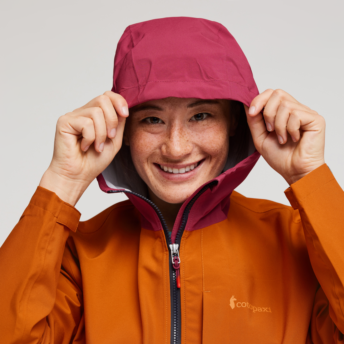 Cielo Rain Jacket - Women's, Mezcal, Model Aya