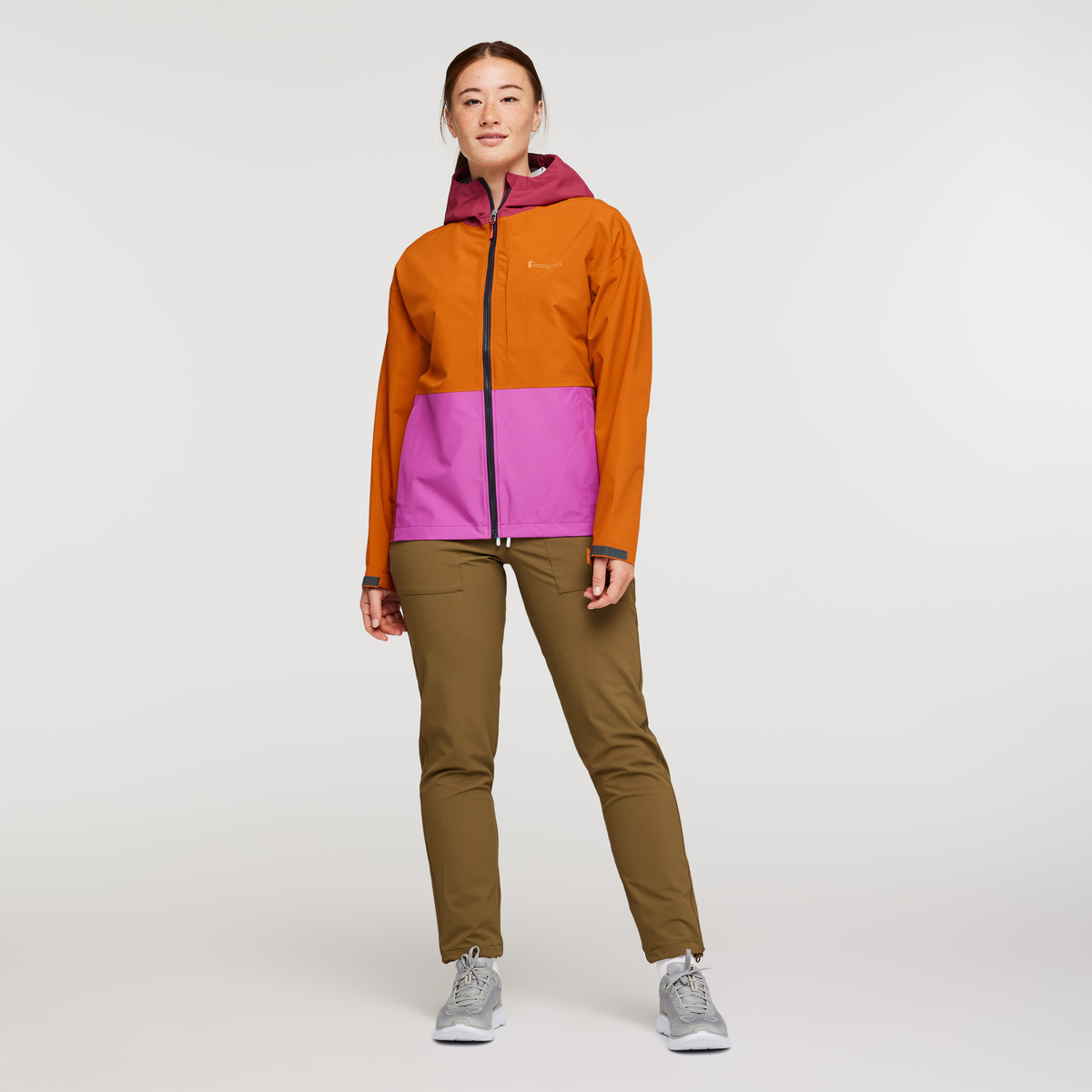 Cielo Rain Jacket - Women's, Mezcal, Model Aya