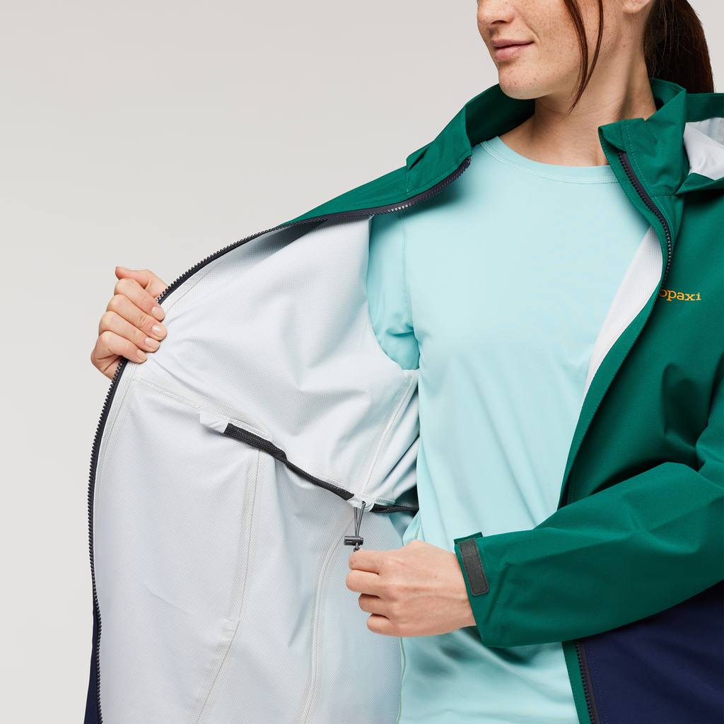 Cielo Rain Trench - Women's, Greenery, Model Aya