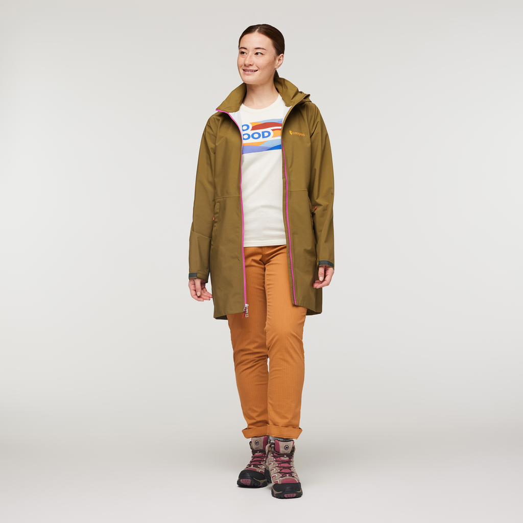 Cielo Rain Trench - Women's, Oak, Model Aya