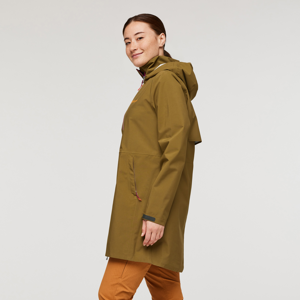 Cielo Rain Trench - Women's, Oak, Model Aya