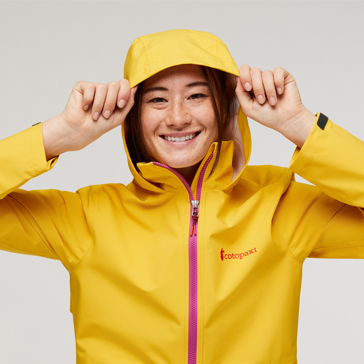 Cielo Rain Trench - Women's, Sunset, Model Aya