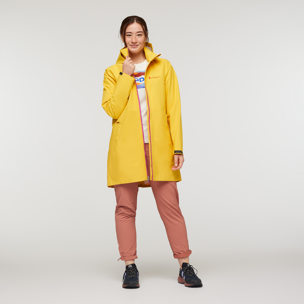 Cielo Rain Trench - Women's, Sunset, Model Aya