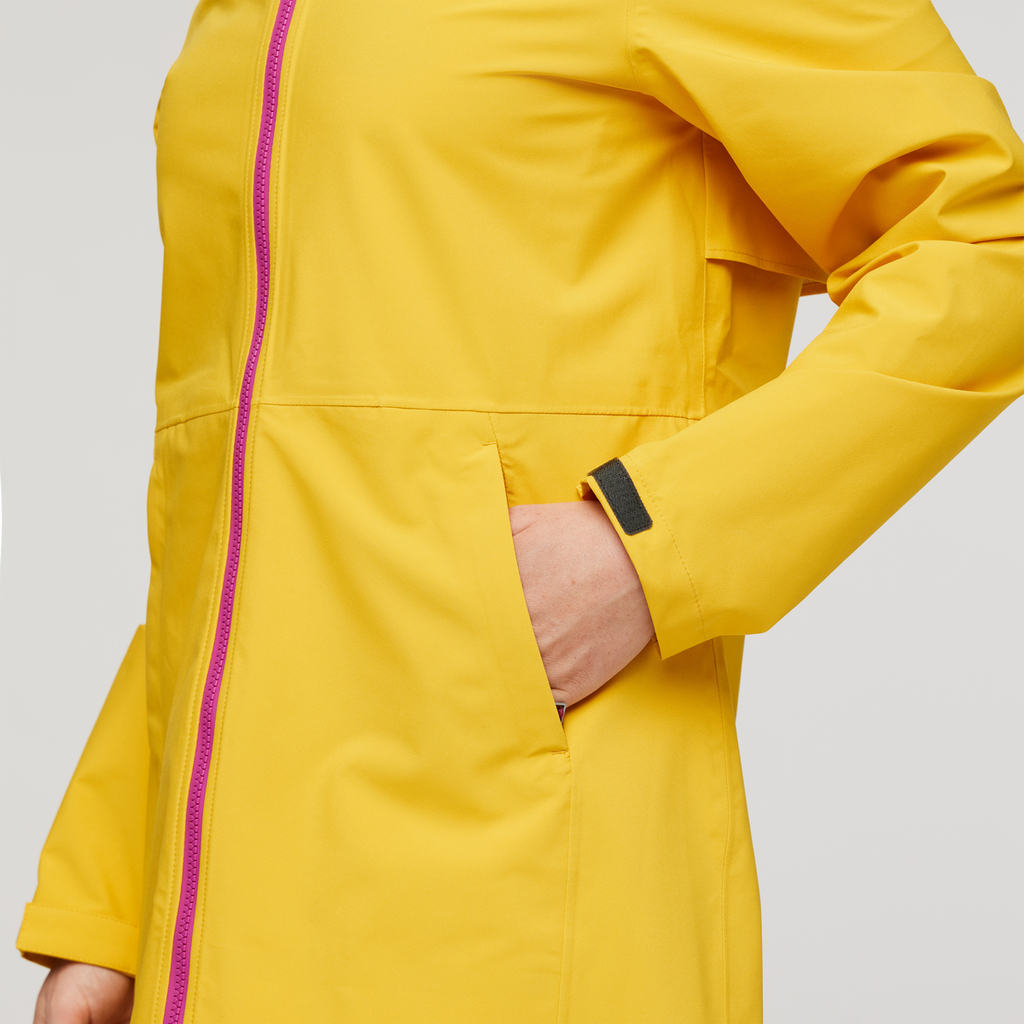 Cielo Rain Trench - Women's, Sunset, Model Aya