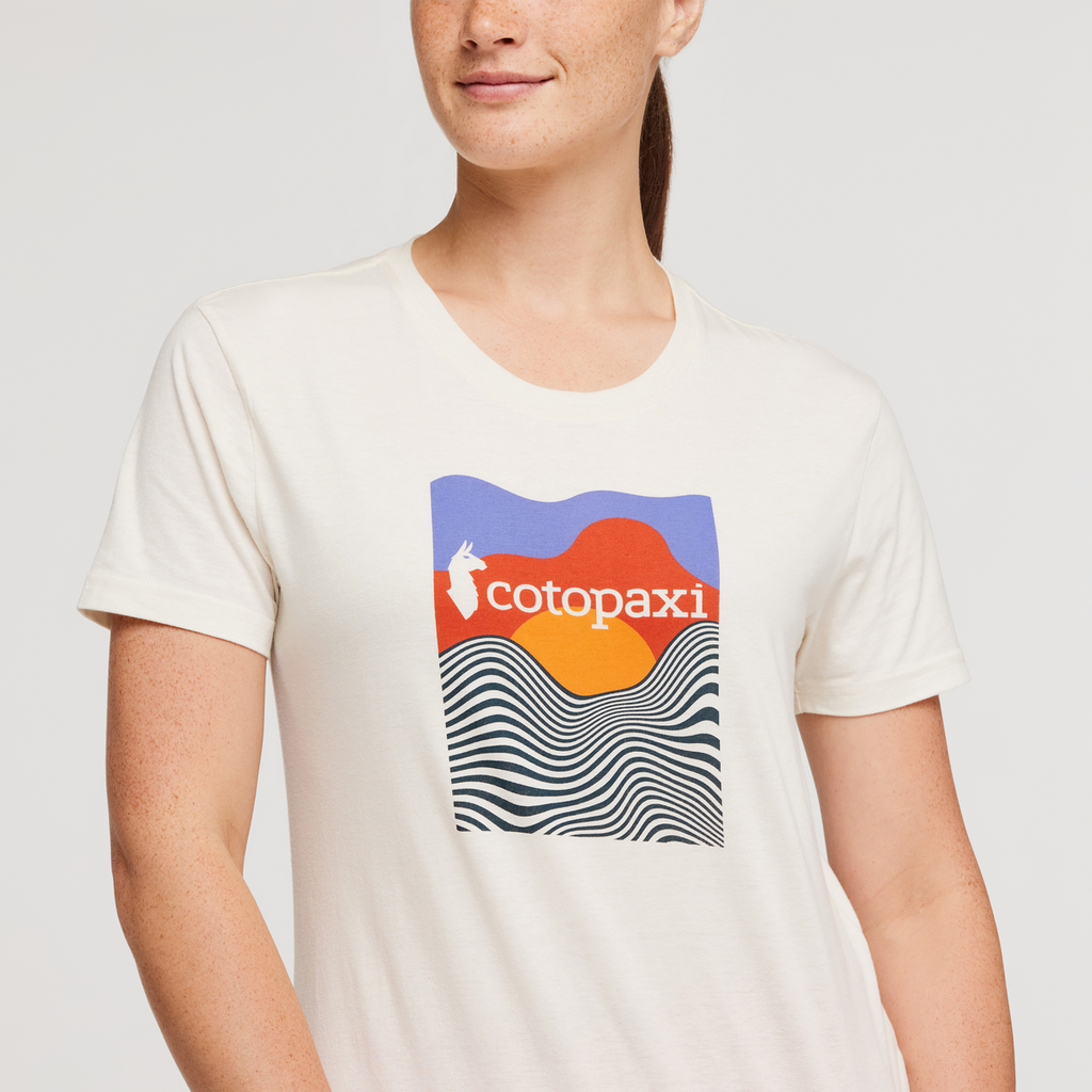 Cotopaxi Vibe Organic T-Shirt - Women's, Bone, Model Aya