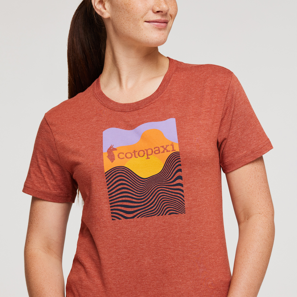 Cotopaxi Vibe Organic T-Shirt - Women's, Spice, Model Aya