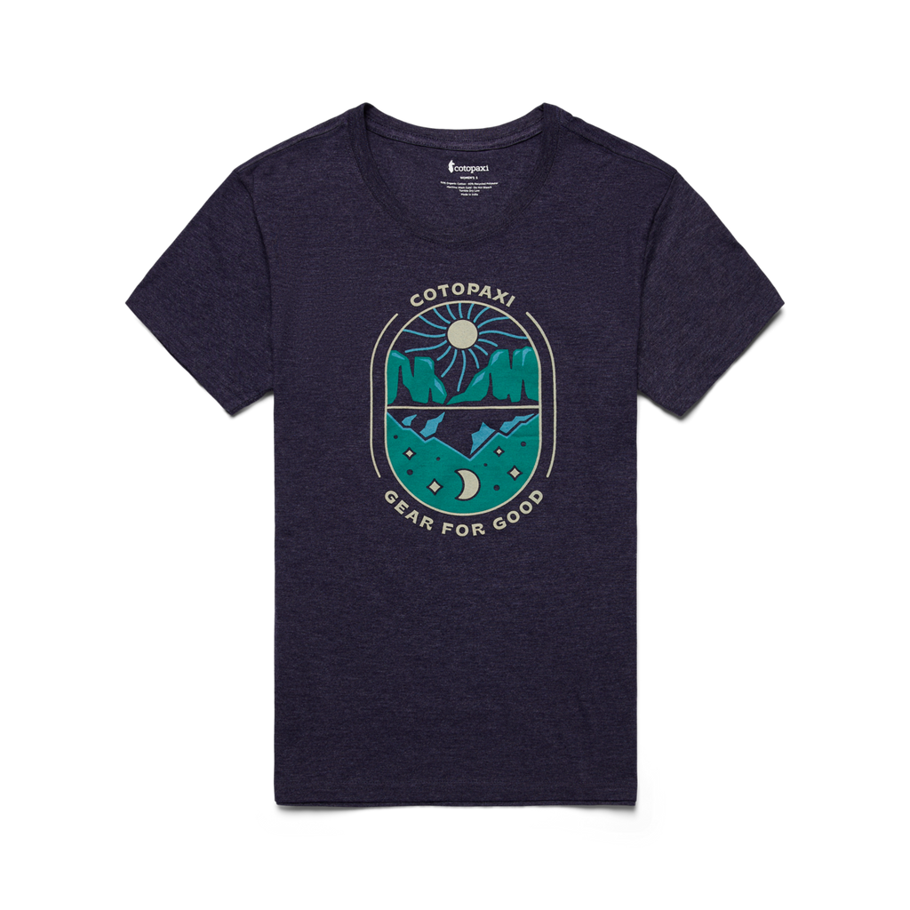Day and Night Organic T-Shirt - Women's, Maritime