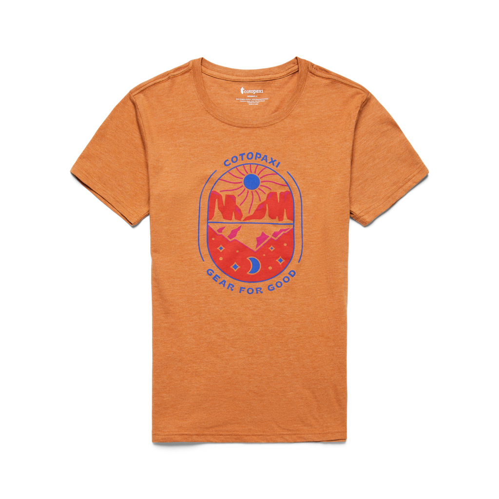 Day and Night Organic T-Shirt - Women's, Saddle