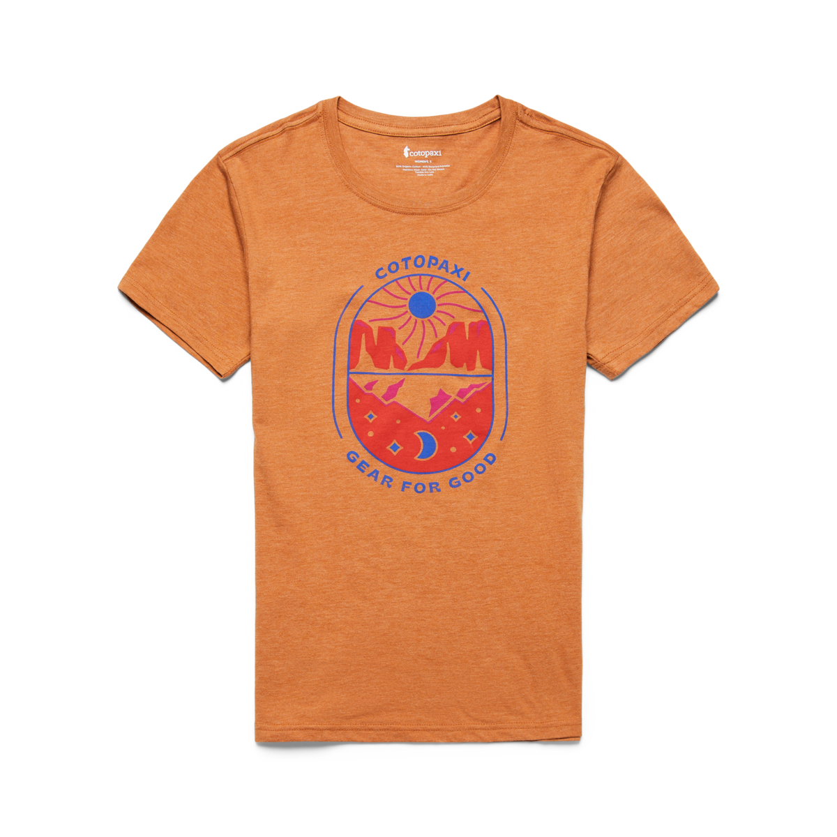 Day and Night Organic T-Shirt - Women's, Saddle