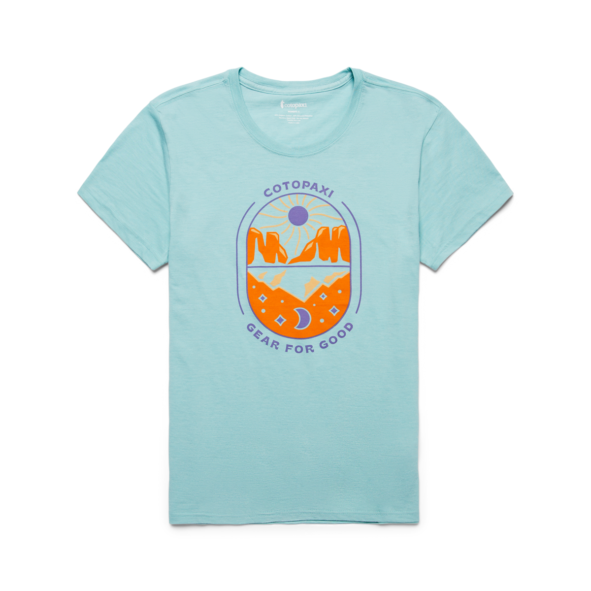 Day and Night Organic T-Shirt - Women's, Sea Glass