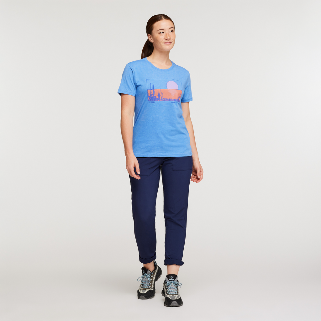 Desert View Organic T-Shirt - Women's, Lupine, Model London