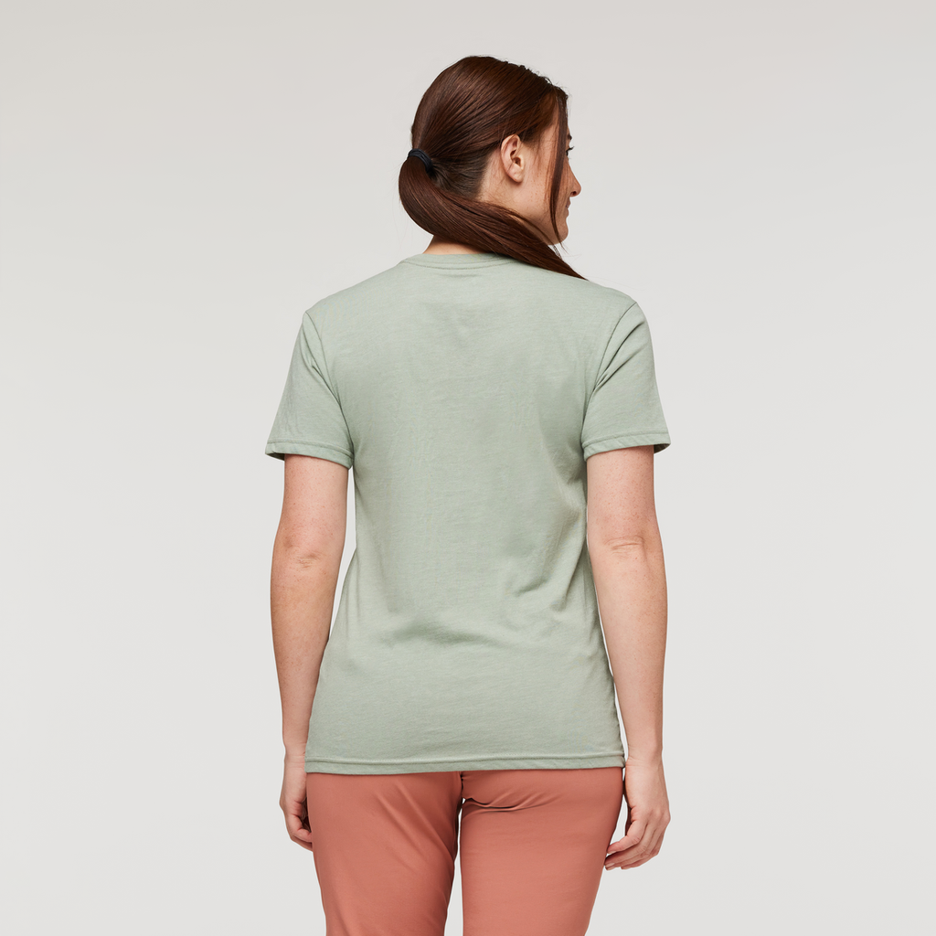 Desert View Organic T-Shirt - Women's, Silver Leaf, Model Aya