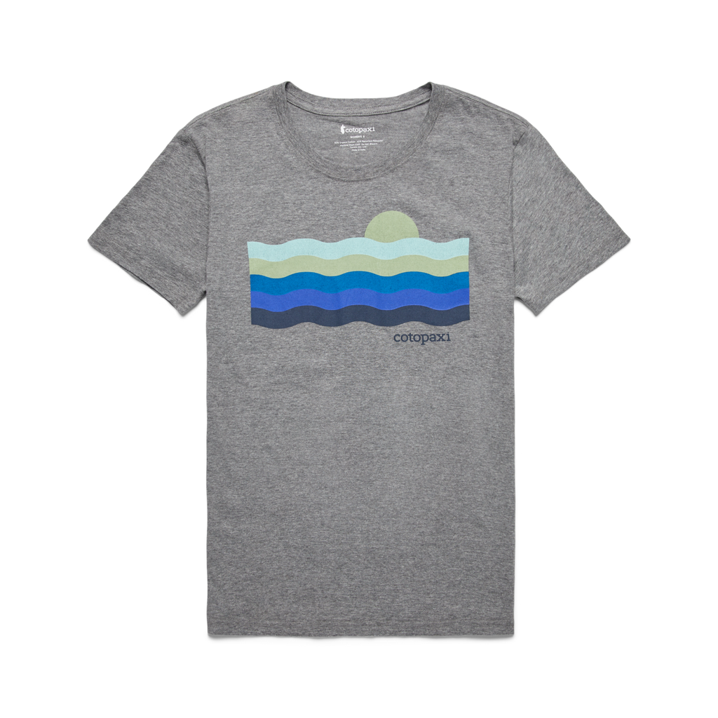 Disco Wave Organic T-Shirt - Women's, Heather Grey