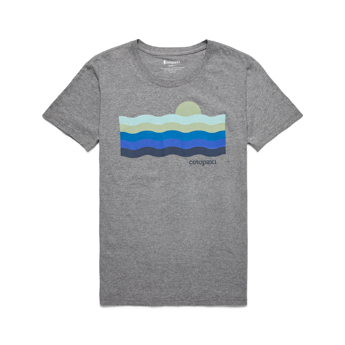 Disco Wave Organic T-Shirt - Women's, Heather Grey