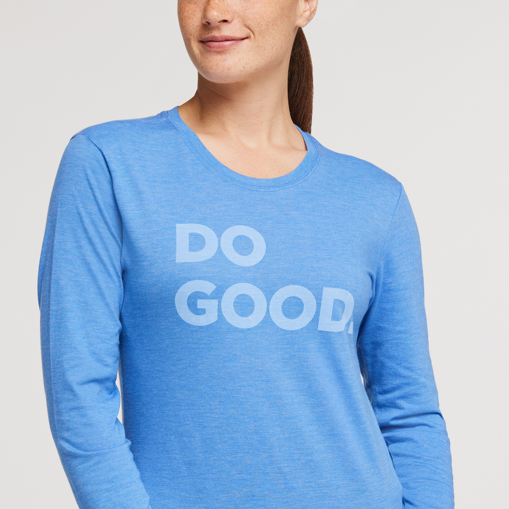 Do Good Long-Sleeve T-Shirt - Women's, Lupine, Model Aya